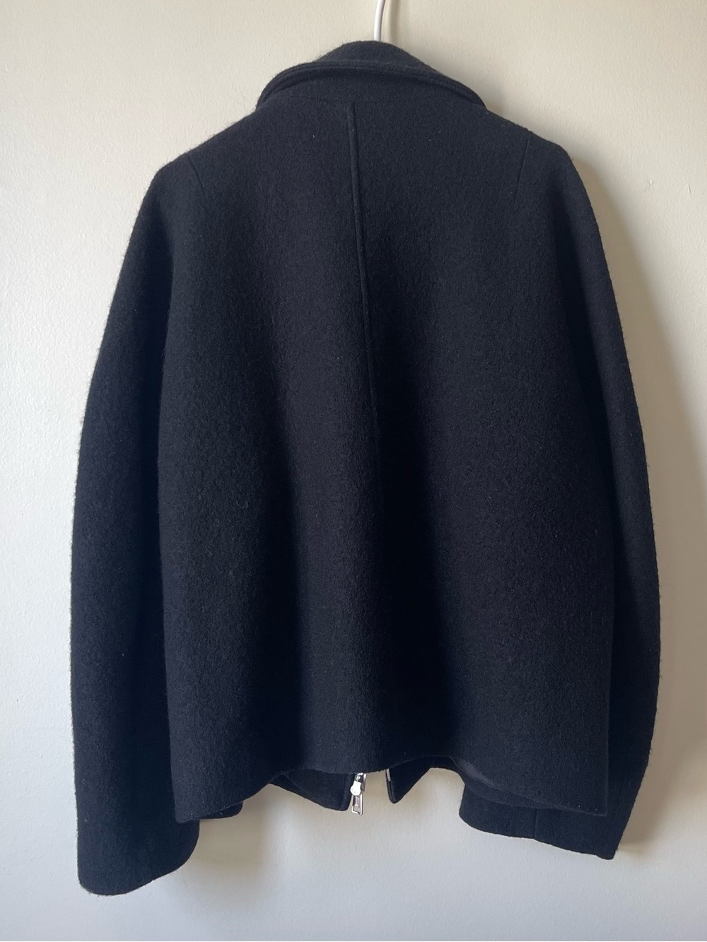 COS Men's Black Wool Zip Jacket Size Medium - Picture 6 of 7